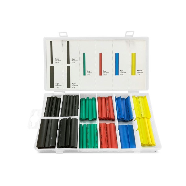 Set 120 fundas termoretractiles colores