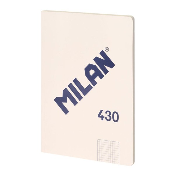 Cuaderno a4 cuadriculado encolado beige (pack 3 unidades)