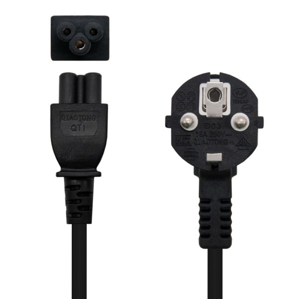 Nanocable cable alim. trébol, cee7 /m-c5/h, 1.5m