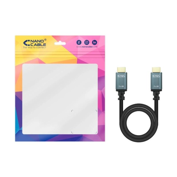Nanocable cable hdmi 2.1 iris 8k m-m 5 metros