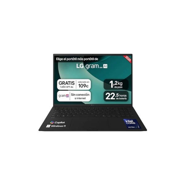 Lg 16z90t-g.ad8bb ultra7-255h 32gb 2tb w11h 16"